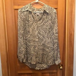 Cabi long sleeve button down blouse